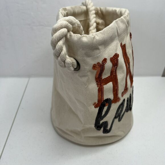 Mudpie Halloween Dazzle Bucket Tote Happy Haunting Sequin Trick or Treat NEW - Picture 4 of 15